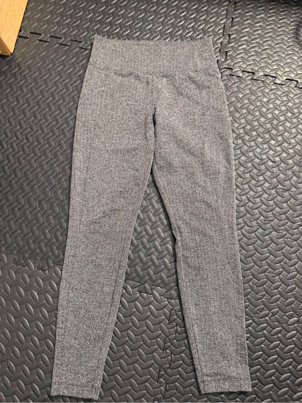 Athleta Black and White Herringbone Tights